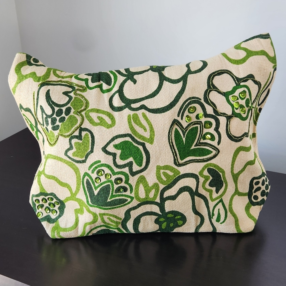 Bijoux Terner Green and Cream Travel Bag